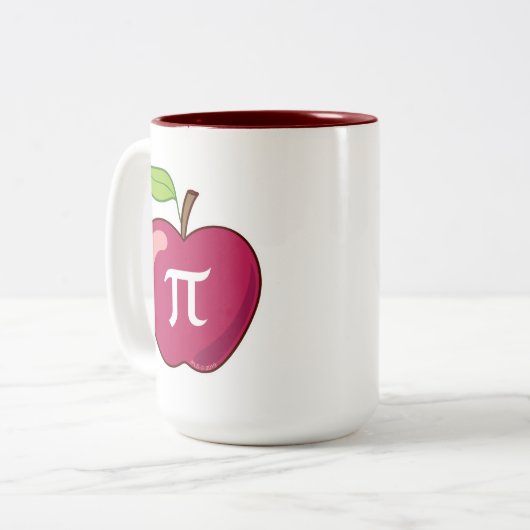 Tasse 2 Couleurs Apple pi (Devant gauche)