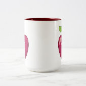 Tasse 2 Couleurs Apple pi (Centre)