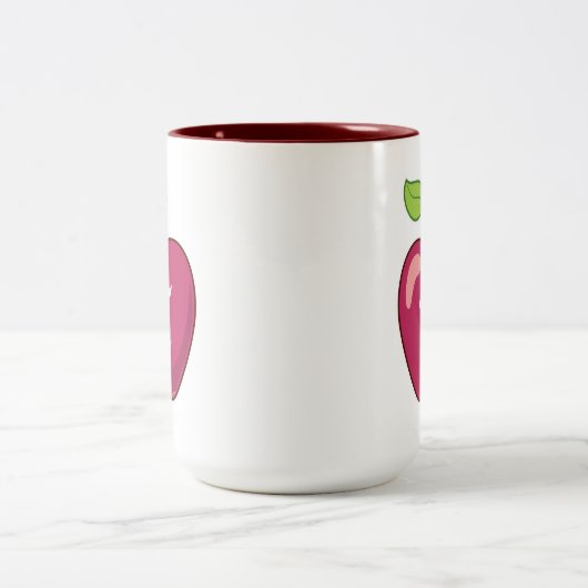 Tasse 2 Couleurs Apple pi (Centre)