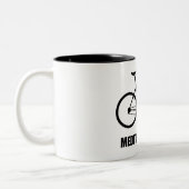 Tasse 2 Couleurs Application de méditation de vélo (Gauche)