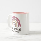 Tasse 2 Couleurs Appréciation de l'artiste du clou (Devant gauche)