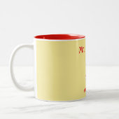 Tasse 2 Couleurs Appréciation de l'enseignant Jaune et Rouge (Gauche)