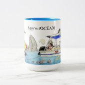 Tasse 2 Couleurs AppreciOCEAN Batterie (Centre)