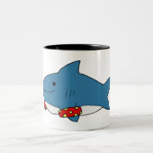 Tasse 2 Couleurs Apprendre à nager requin (Centre)