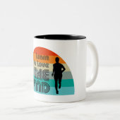 Tasse 2 Couleurs Apprenez À Aimer Le Grind Running Retro (Devant droit)