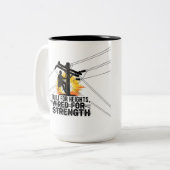 Tasse 2 Couleurs Apprentice Lineman Graduation Electrical  (Devant gauche)