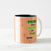 Tasse 2 Couleurs Appuyez sur le bouton vert (Devant droit)