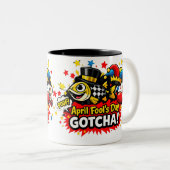 Tasse 2 Couleurs April Fool's Day Gotcha FunClassic Mug, 11 oz (Devant droit)