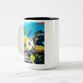 Tasse 2 Couleurs Aqua Blend (Devant gauche)