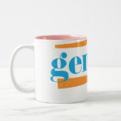 Tasse 2 Couleurs Aqua de Gémeaux (Gauche)