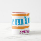 Tasse 2 Couleurs Aqua de Gémeaux (Centre)