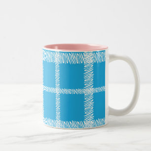 Tasse 2 Couleurs Aqua de plaid