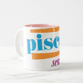 Tasse 2 Couleurs Aqua de Poissons (Devant gauche)