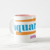 Tasse 2 Couleurs Aqua de Verseau (Devant gauche)