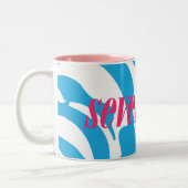 Tasse 2 Couleurs Aqua de zèbre (Gauche)