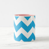 Tasse 2 Couleurs Aqua de zigzag (Centre)