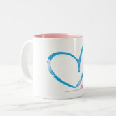 Tasse 2 Couleurs Aqua d'OpenHeart (Devant gauche)