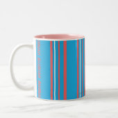 Tasse 2 Couleurs Aqua mince de rayures (Gauche)