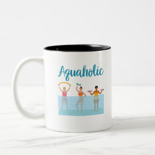 Tasse 2 Couleurs Aquaholic Water Aaérobic Femmes
