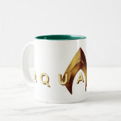 Tasse 2 Couleurs Aquaman | Logo Golden Aquaman (Devant gauche)