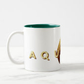 Tasse 2 Couleurs Aquaman | Logo Golden Aquaman (Gauche)