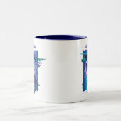 Tasse 2 Couleurs Aquaman | Ocean Master King Orm Refractionné Graph (Centre)