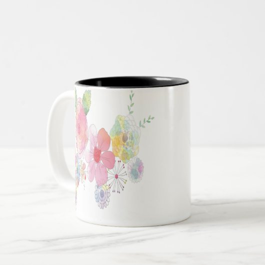 Tasse 2 Couleurs Aquarelle (Devant gauche)
