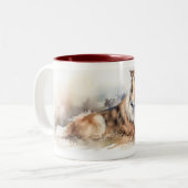 Tasse 2 Couleurs Aquarelle (Devant gauche)