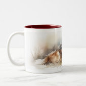 Tasse 2 Couleurs Aquarelle (Gauche)