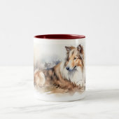 Tasse 2 Couleurs Aquarelle (Centre)