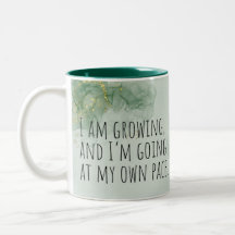 Aquarelle Affirmation Positive Vert/Or