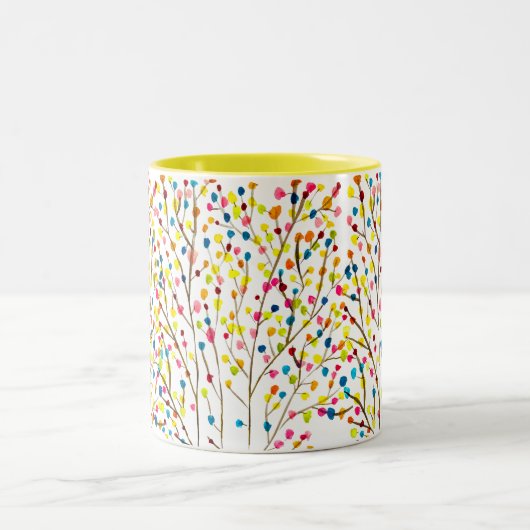 Tasse 2 Couleurs Aquarelle arc-en-ciel (Centre)