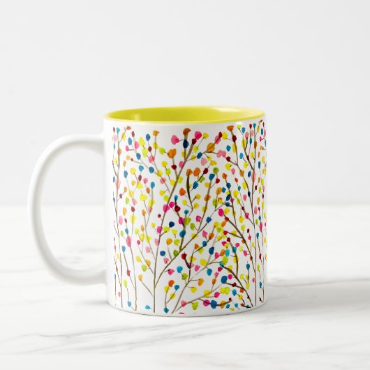 Tasse 2 Couleurs Aquarelle arc-en-ciel (Gauche)