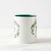 Tasse 2 Couleurs Aquarelle couronne paix sur Terre  (Centre)