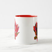 Tasse 2 Couleurs Aquarelle de fleurs indigènes de Waratah (Centre)