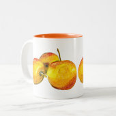 Tasse 2 Couleurs Aquarelle de fruit jaune perruque (Devant gauche)