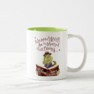Tasse 2 Couleurs Aquarelle de motivation Croc de citation de