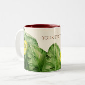 Tasse 2 Couleurs aquarelle de nénuphar (Devant gauche)