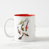 Tasse 2 Couleurs Aquarelle de poisson koi (Gauche)