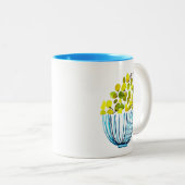 Tasse 2 Couleurs Aquarelle de raisins fruits mignons (Devant droit)