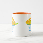 Tasse 2 Couleurs Aquarelle d'orange (Centre)
