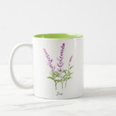 Tasse 2 Couleurs Aquarelle Herbe d'armature (Gauche)