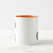 Tasse 2 Couleurs aquarelle huîtres abstraites (Centre)