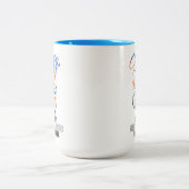 Tasse 2 Couleurs Aquarelle Hummingbird & Coffee Lover Professeur oc (Centre)