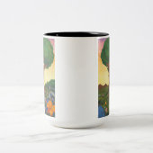 Tasse 2 Couleurs Aquarelle Illustration Arbre Vie Imaginaire Art Am (Centre)