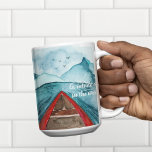 Tasse 2 Couleurs Aquarelle Moderne Nature Voir La Devis Mondiale<br><div class="desc">Aquarelle Moderne Nature Voir La Devis Mondiale</div>