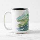 Tasse 2 Couleurs Aquarelle Nature Commençons la prochaine aventure (Gauche)