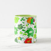 Tasse 2 Couleurs Aquarelle Pop Art Floral (Centre)