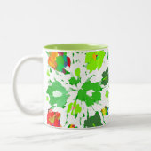 Tasse 2 Couleurs Aquarelle Pop Art Floral (Gauche)