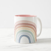 Tasse 2 Couleurs Aquarelle Rainbow Appréciation de l'enseignant (Devant droit)